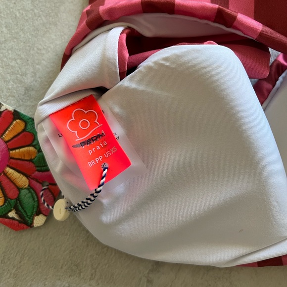 {Farm Rio} Brand New Striped Convertible Bikini Top - Picture 13 of 13